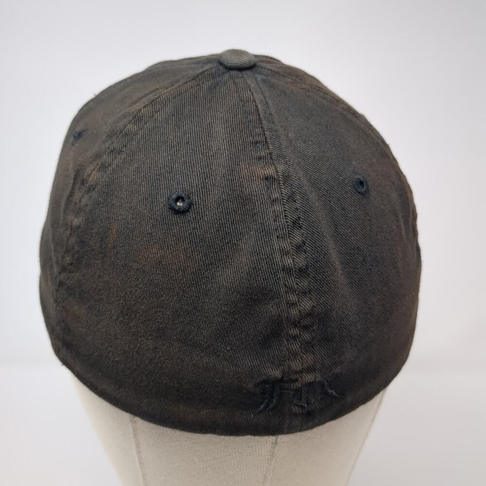 Fox Fitted Baseball Cap Black Medium Lightweight … - image 6